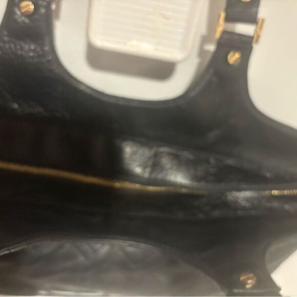 Tory Burch Bombe Leather Tote logo purse designer handbag t design accessory bag - Picture 3 of 14